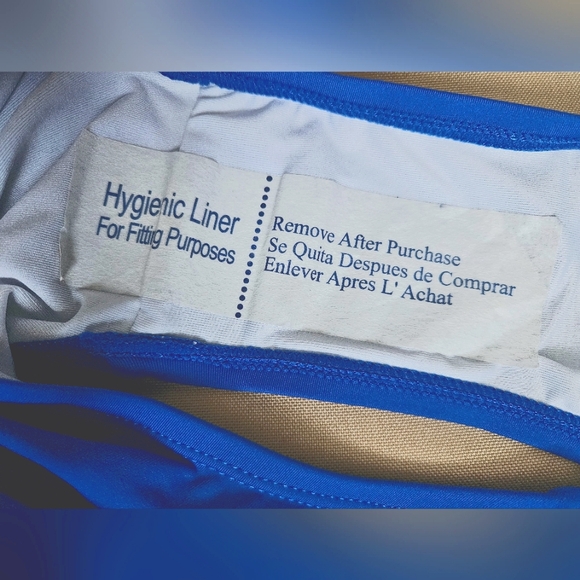 Laphe Rose Women  One Piece Swimsuit Crisscross Front Designed Blue - Picture 9 of 9